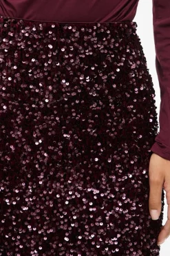 Vila Skjørt viFaith HW Midi Sequin