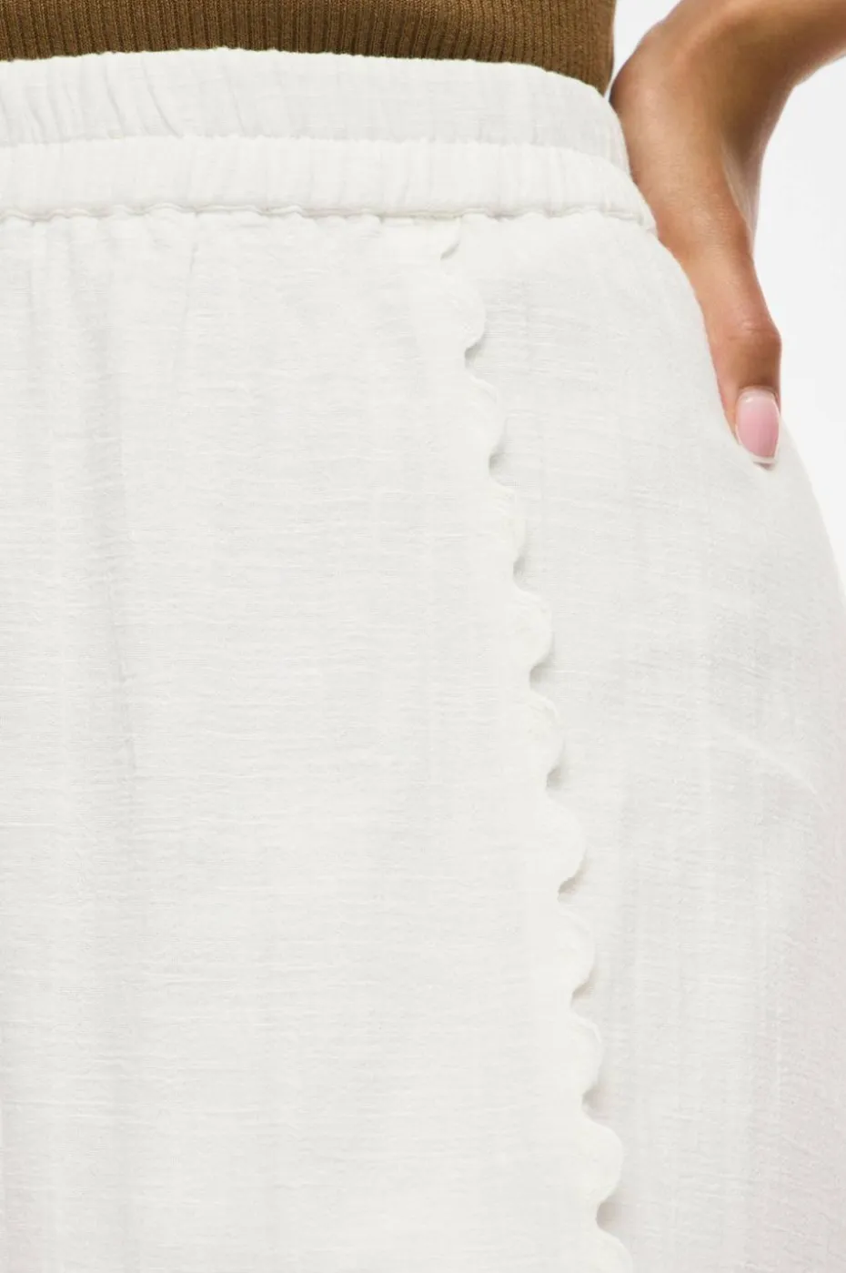 Vila Skjørt viMindy HW Scallop Midi Skirt