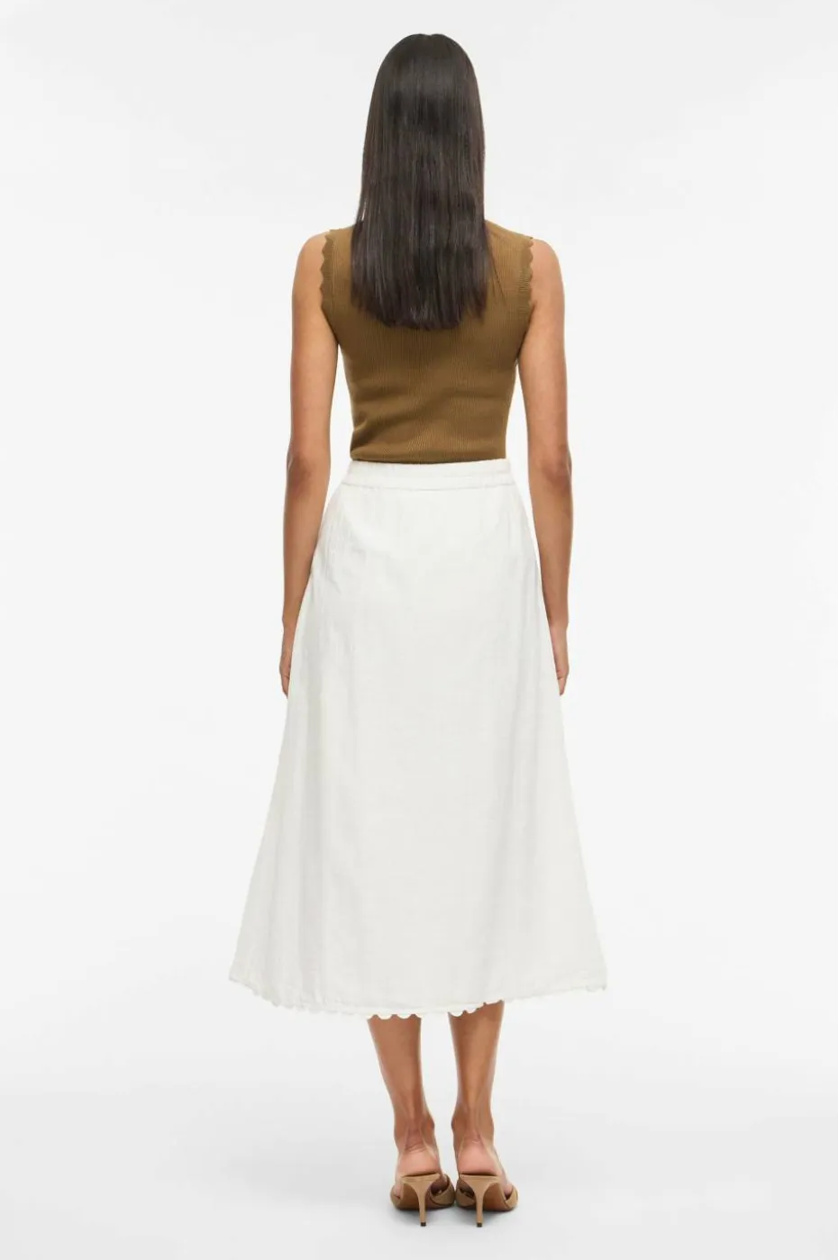 Vila Skjørt viMindy HW Scallop Midi Skirt