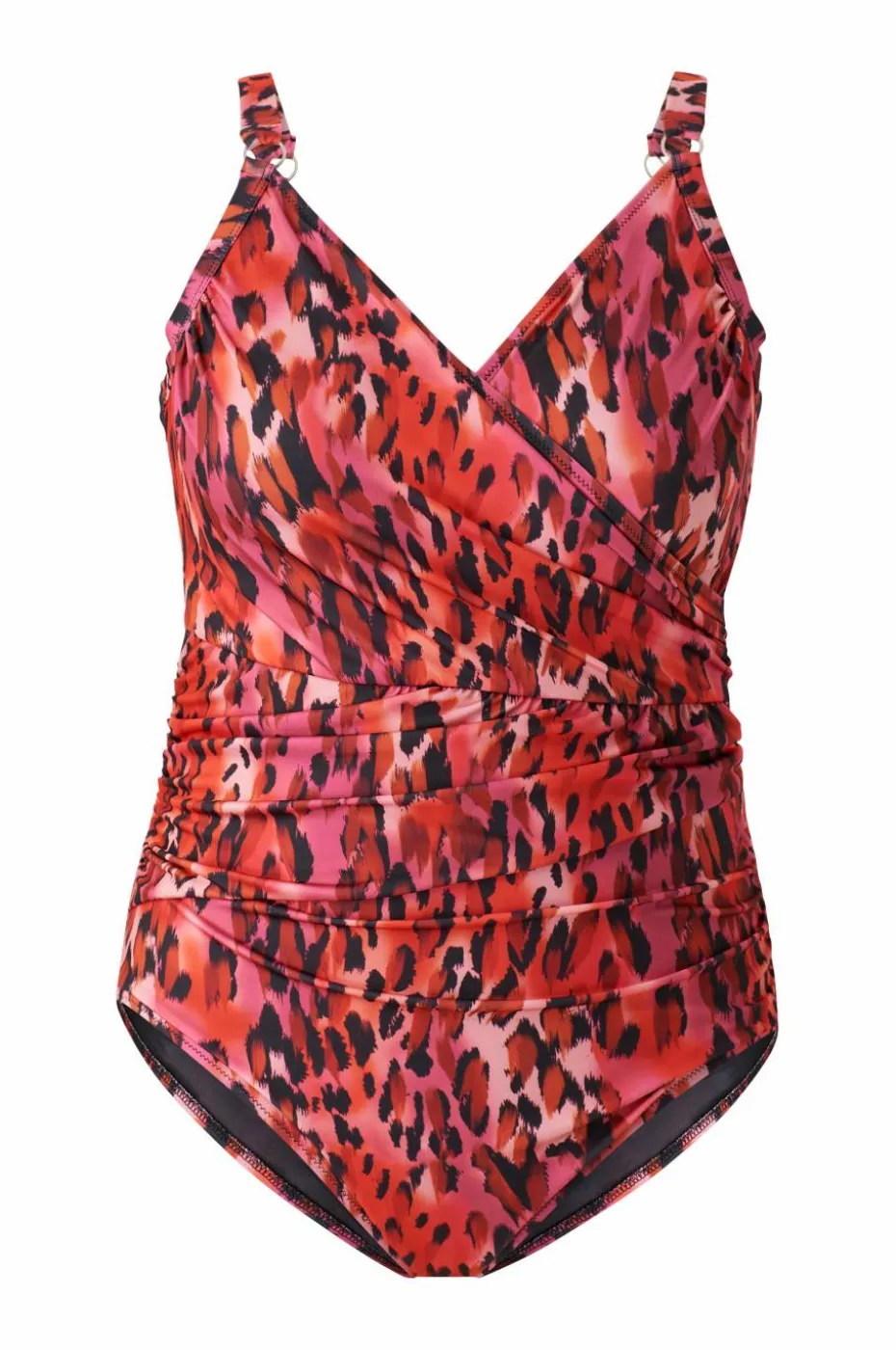 Zizzi Badedrakt sMikka Wrap Swimsuit Aop
