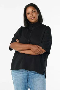Zizzi Collegegenser caKatalina 1/2 Zip