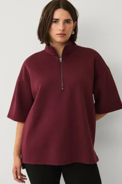 Zizzi Collegegenser caKatalina 1/2 Zip