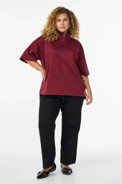 Zizzi Collegegenser caKatalina 1/2 Zip
