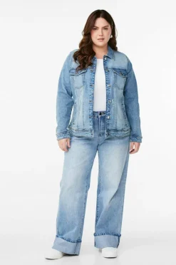 Zizzi Denim jakke jAlli L/S Jacket