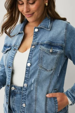 Zizzi Denim jakke jAlli L/S Jacket