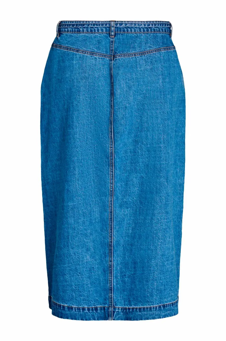 Zizzi Denim skjørt jMisha Button Blk