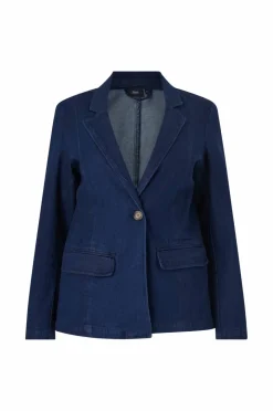 Zizzi Dongeri blazer jLiva L/S Denim Blazer