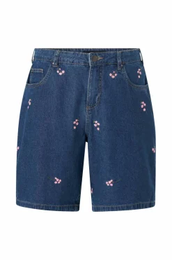 Zizzi Jeans-shorts jEva Embroidery Shorts
