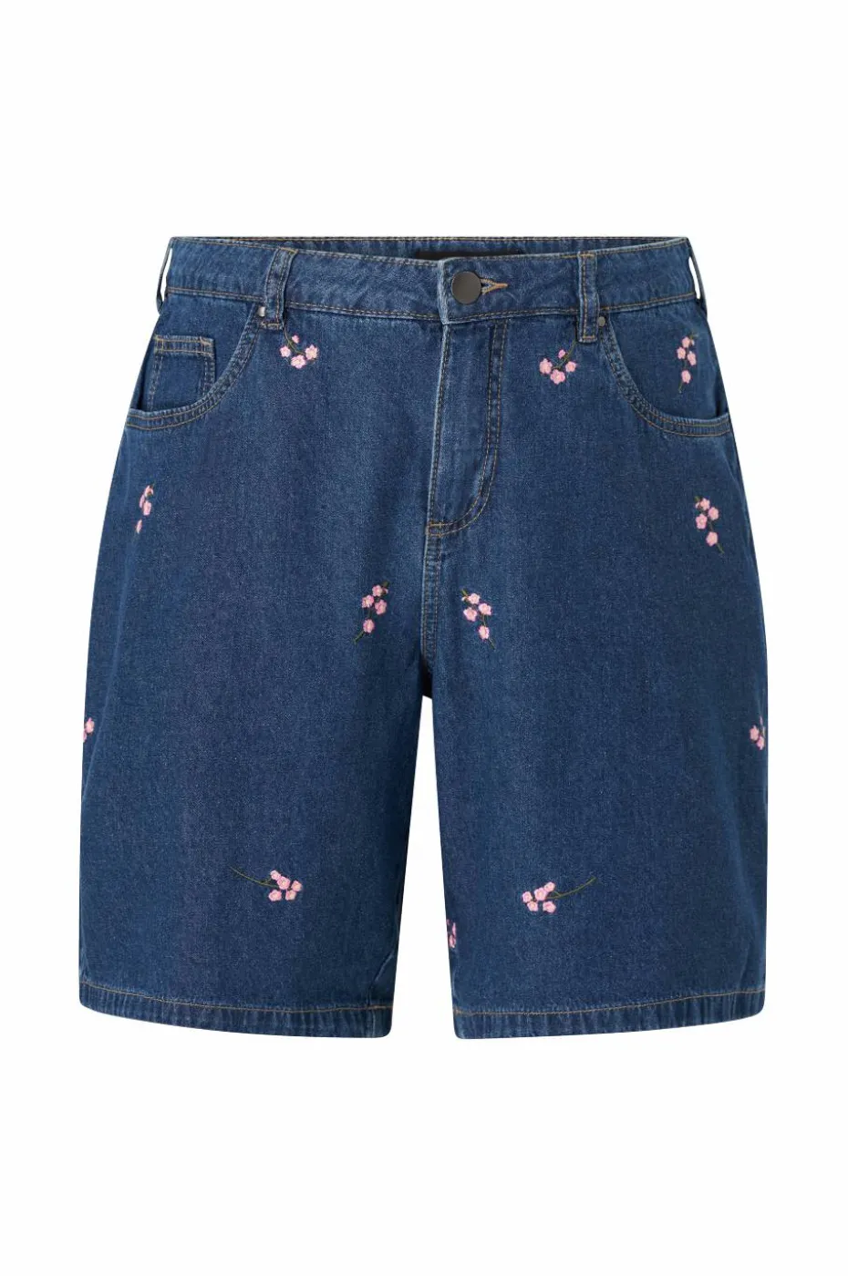 Zizzi Jeans-shorts jEva Embroidery Shorts