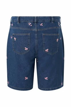 Zizzi Jeans-shorts jEva Embroidery Shorts