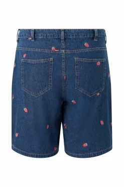 Zizzi Jeans-shorts jEva Embroidery Shorts