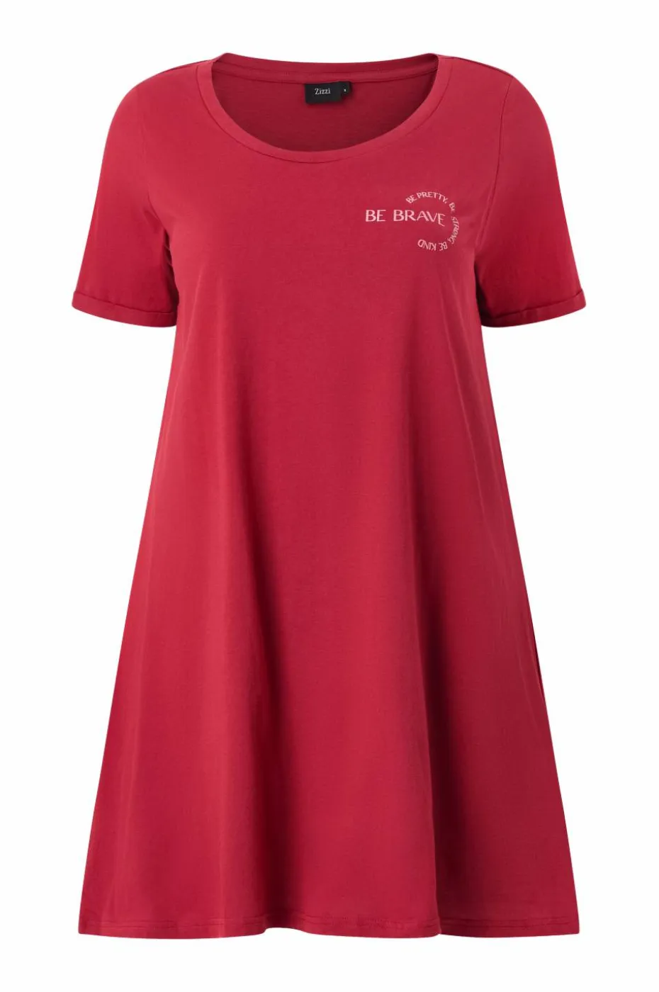Zizzi Nattkjole mAlly S/S Abk Dress