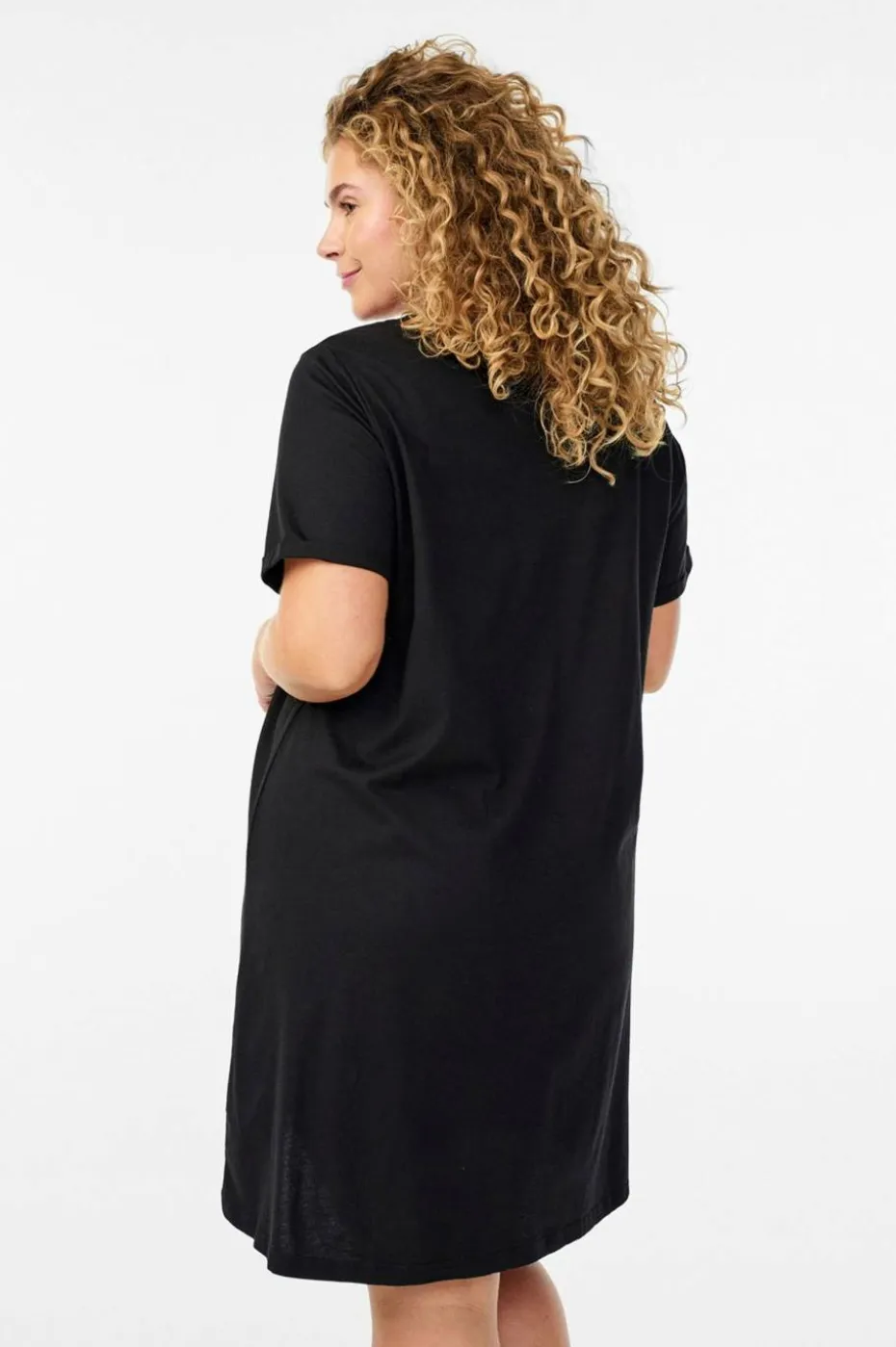 Zizzi Nattkjole mAlly S/S Abk Dress