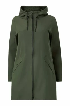 Zizzi Regnfrakk caKlara Zip L/S Raincoat