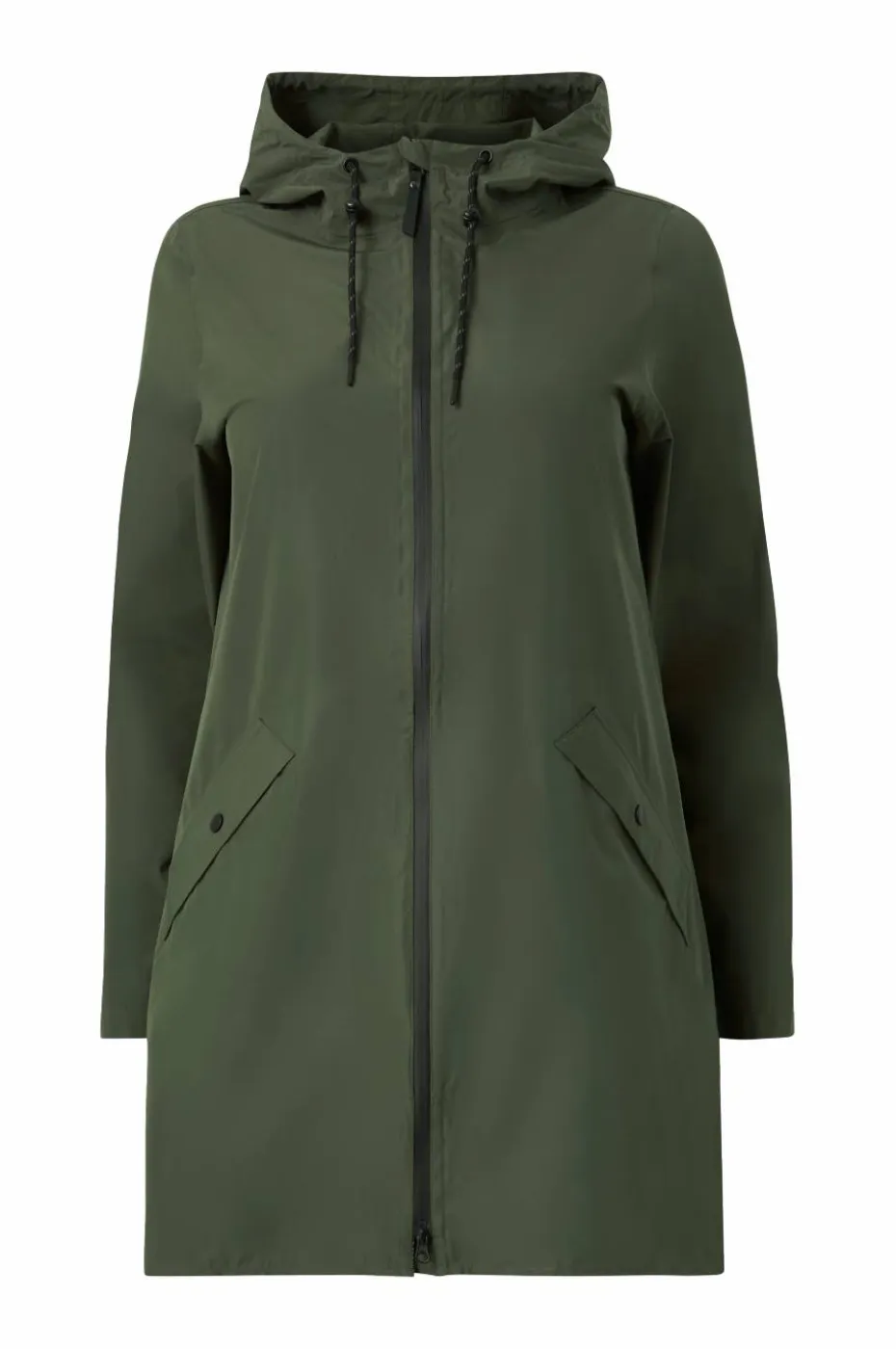 Zizzi Regnfrakk caKlara Zip L/S Raincoat