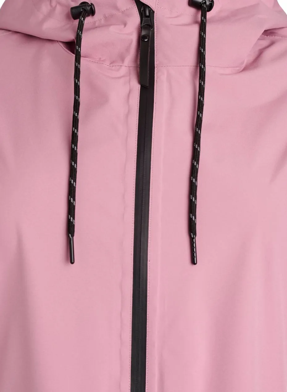 Zizzi Regnfrakk caKlara Zip L/S Raincoat