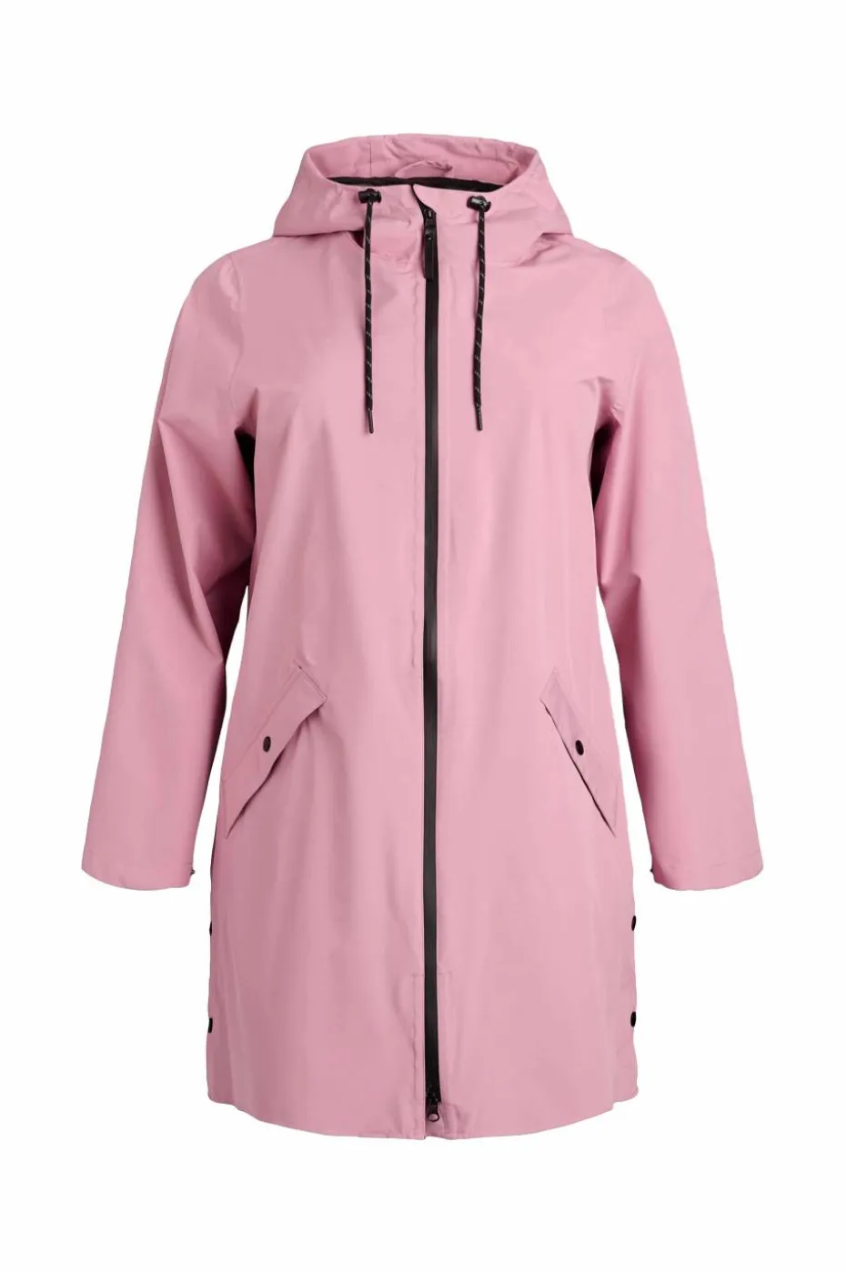 Zizzi Regnfrakk caKlara Zip L/S Raincoat