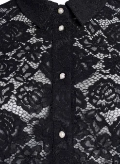 Zizzi Skjorte caMonika S/S Lace