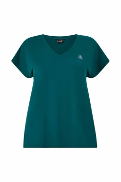 Zizzi Treningstopp aBasic S/S V-neck Tee