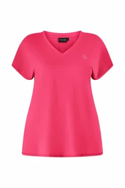 Zizzi Treningstopp aBasic S/S V-neck Tee