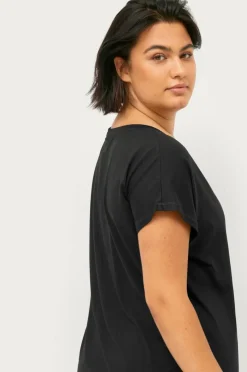 Zizzi Treningstopp aBasic S/S V-neck Tee