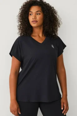 Zizzi Treningstopp aBasic S/S Hi-lo