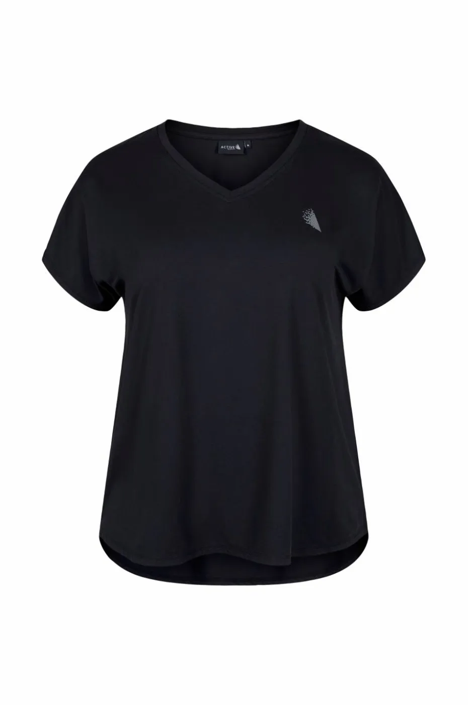 Zizzi Treningstopp aBasic S/S Hi-lo