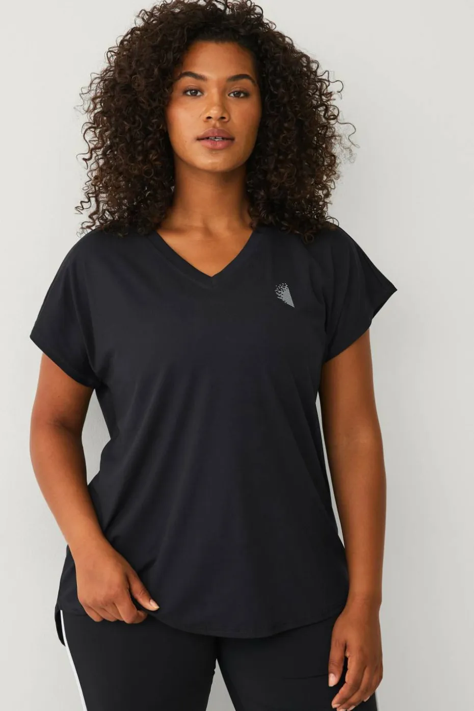 Zizzi Treningstopp aBasic S/S Hi-lo